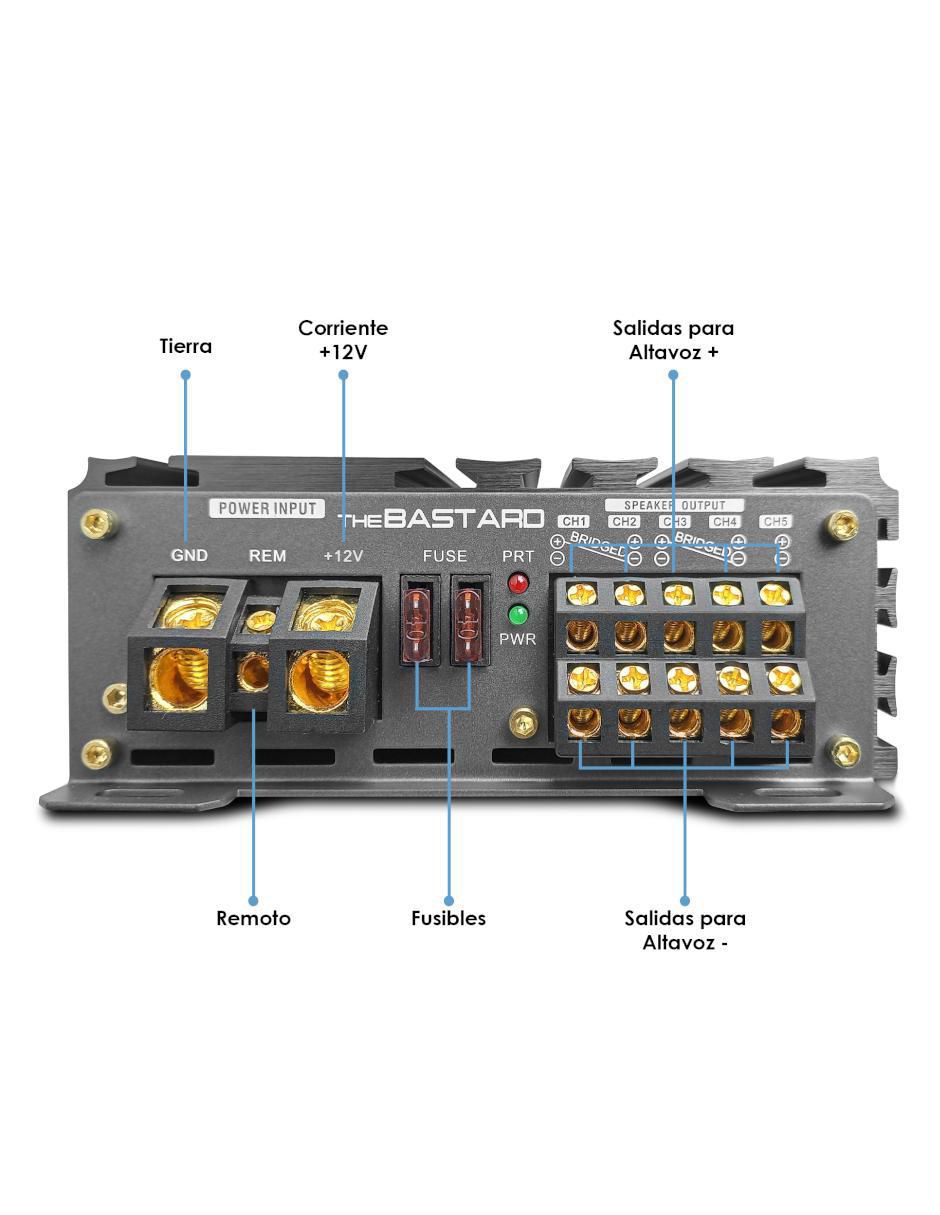 Amplificador para auto The Bastard de 16V 3