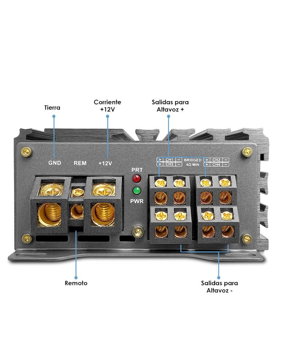 Amplificador para auto The Bully de 12 V 3