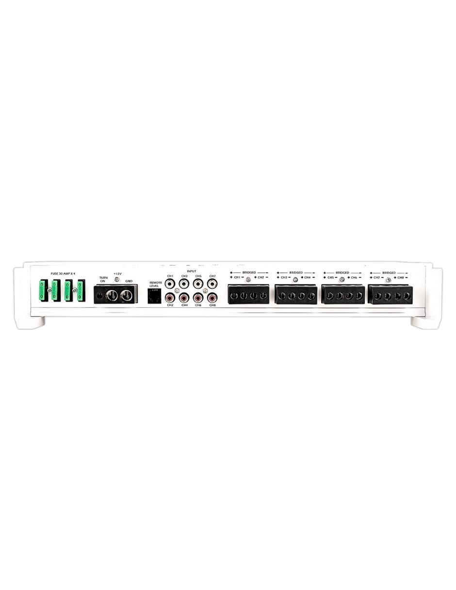 Amplificador para auto APSR-8100GS de 0.2-6.0 V 12