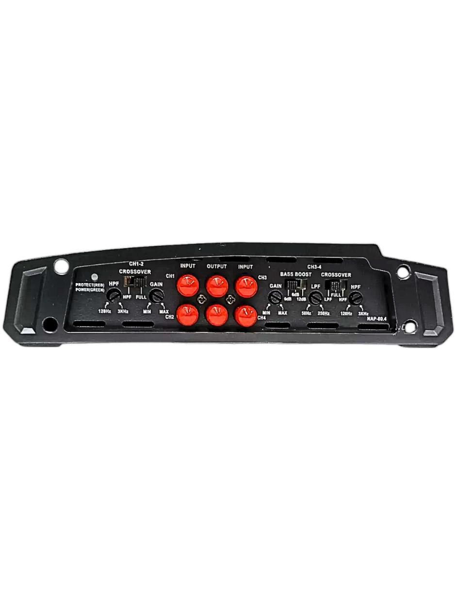 Amplificador para auto NAP-80.4 de 0.2-6.0 V 6