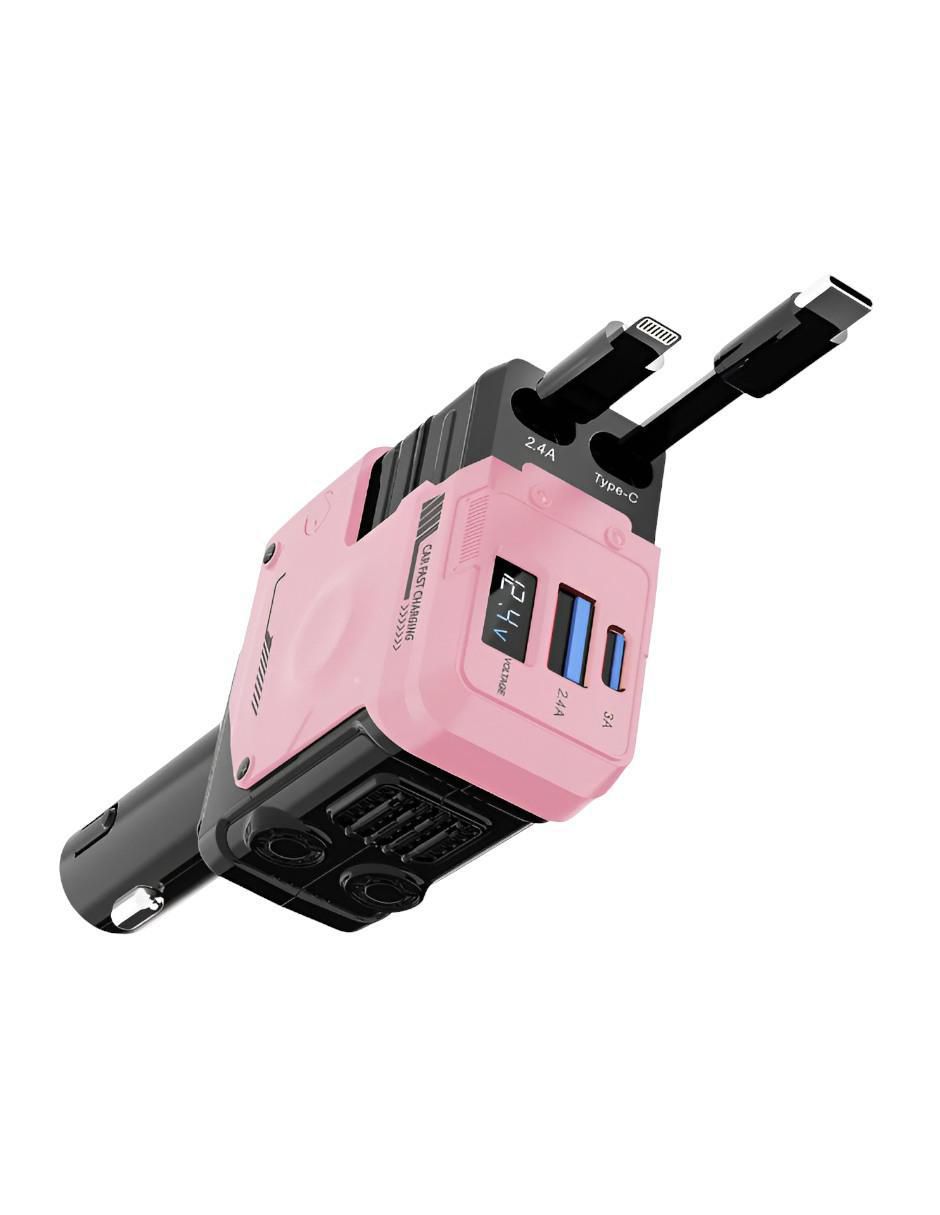 Cargador auto de 120 W auxiliar, USB C XTLLAR6208