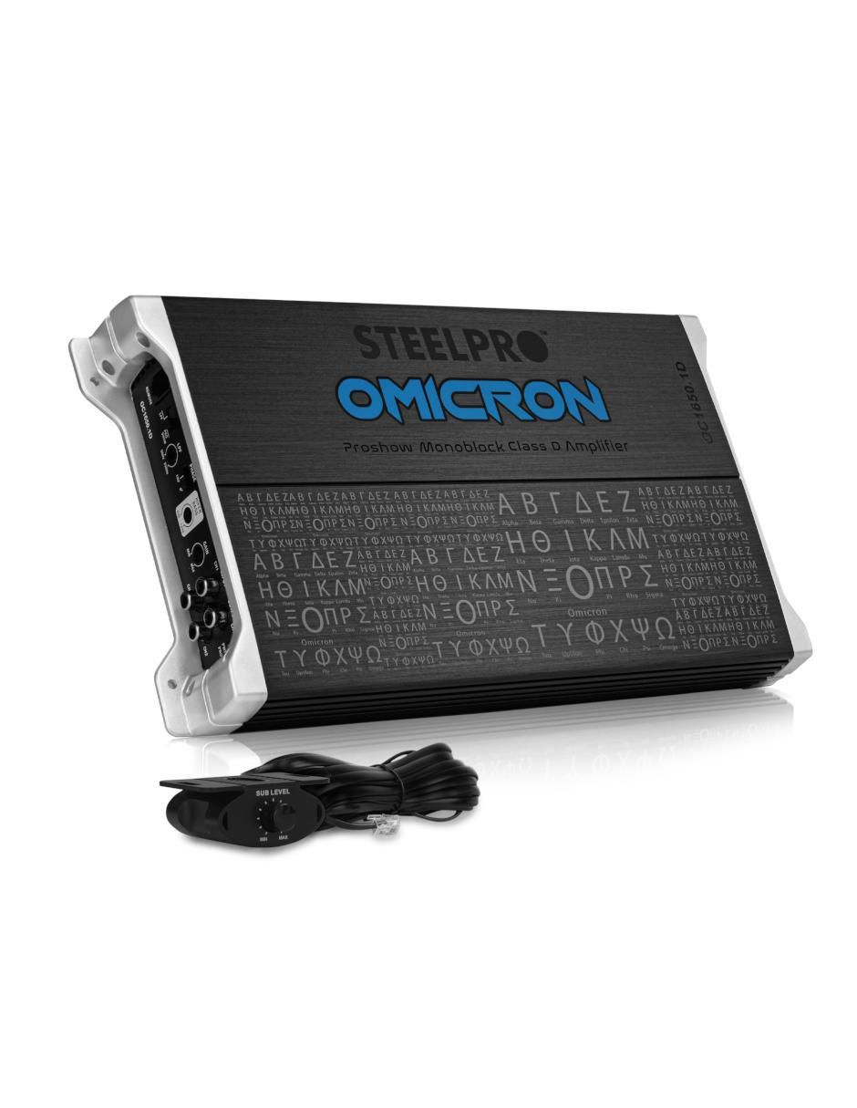 Amplificador para auto oc-1650.1d de 16 V 2