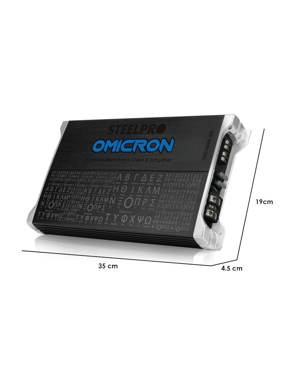 Amplificador para auto oc-1650.1d de 16 V 5
