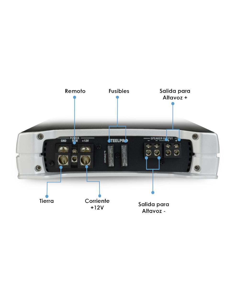 Amplificador para auto oc-1650.1d de 16 V 3