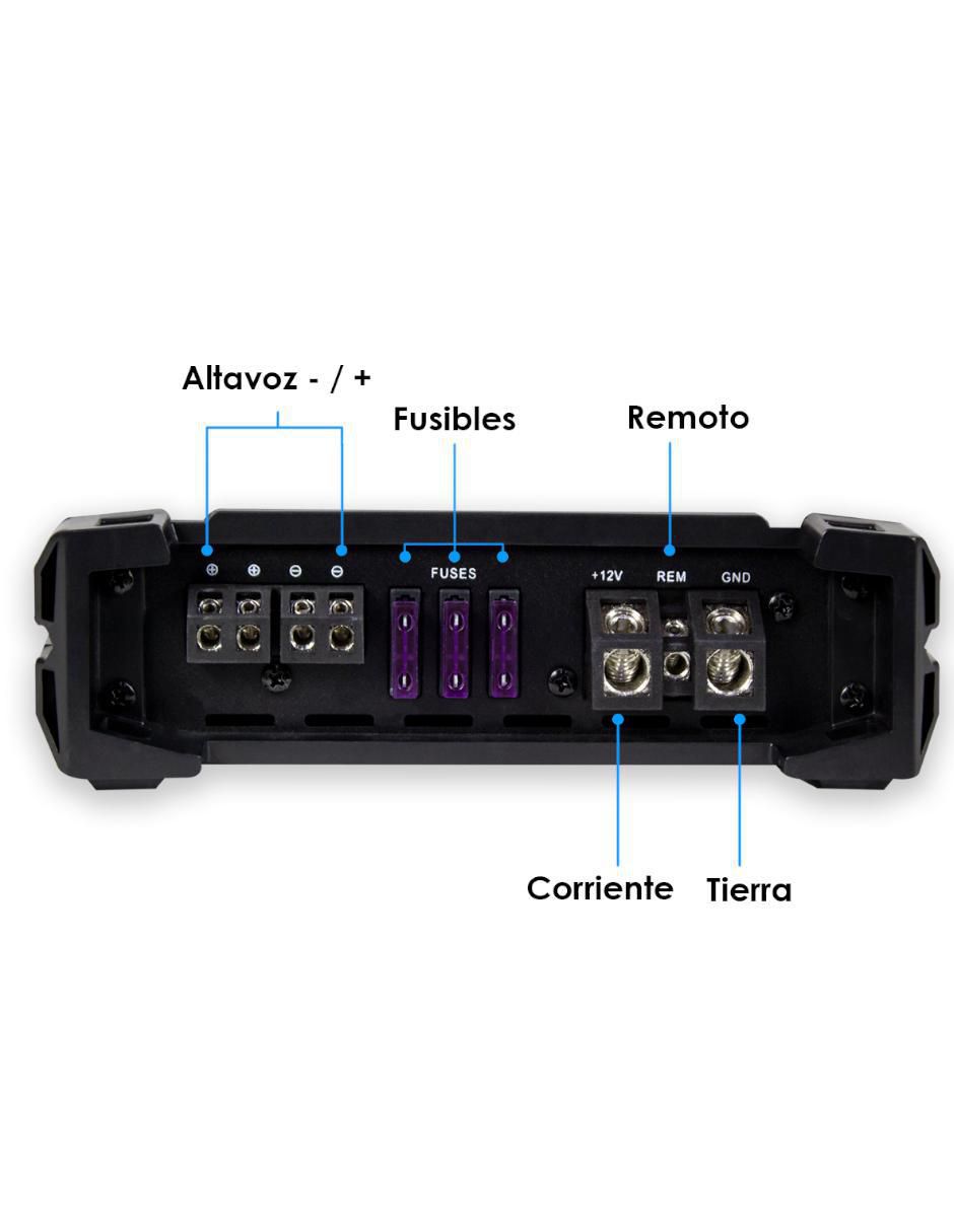 Amplificador para auto nano3500 de 9.5 V 6