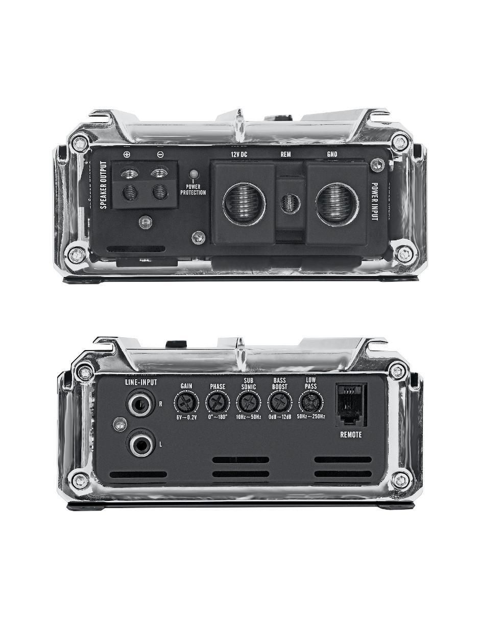 Amplificador para auto potenza3k de 12 V 3
