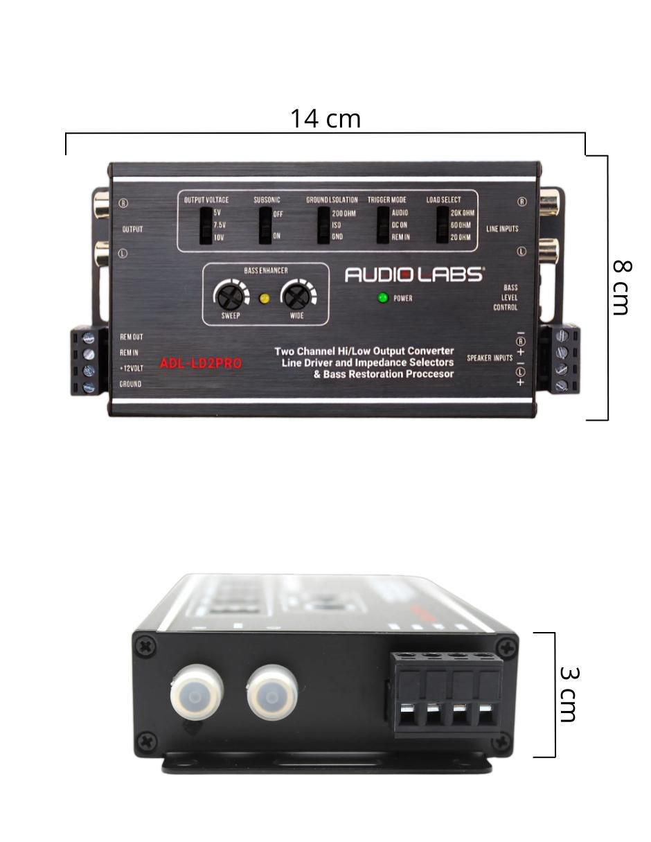 Amplificador para auto Adl-ld2pro de 13 V 6