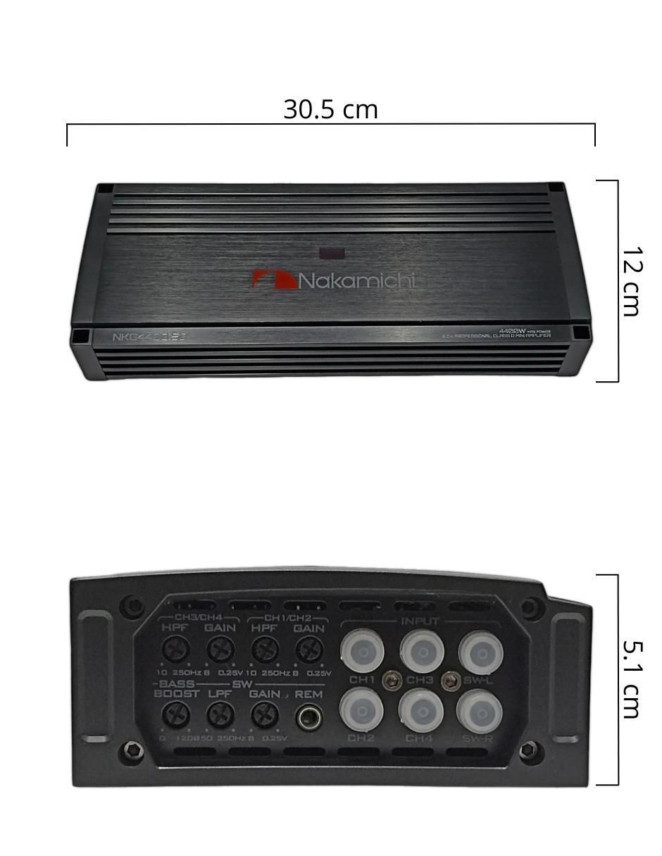 Amplificador p/auto NKG4400.5D de 8 V 6