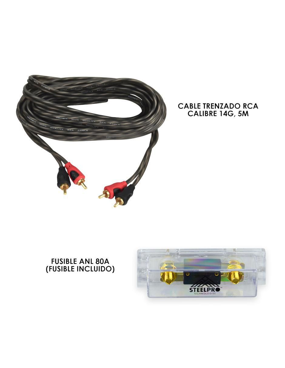 Kit instalación para amplificador RCA a tipo RCA de 5 m 3