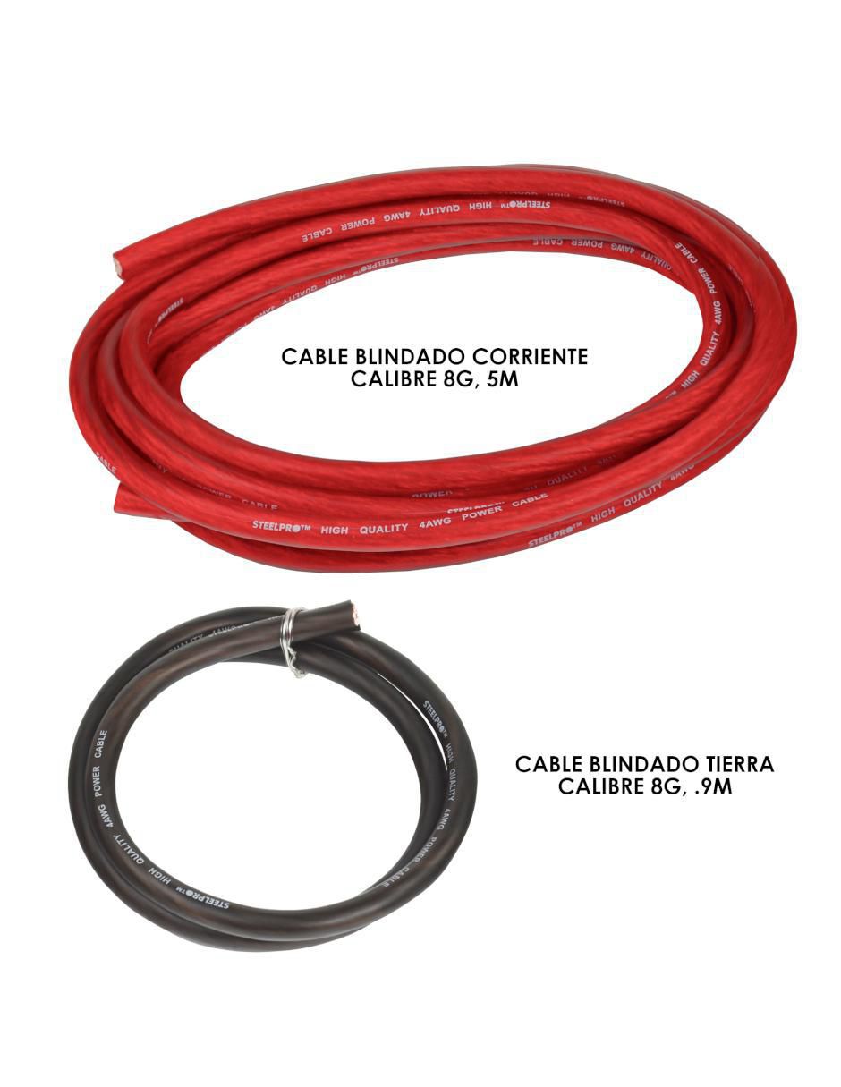 Kit instalación para amplificador RCA a tipo RCA de 5 m 4