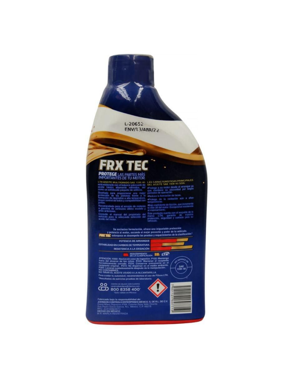 Aceite multigrado  para automóvil 15W40SN-L 946 ml 2