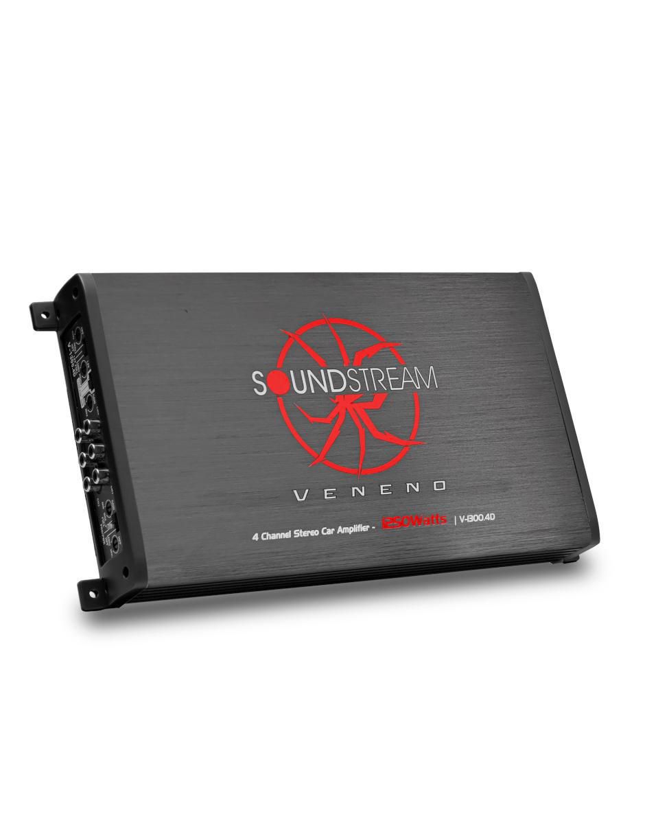 Amplificador para auto 
V-1300.4D de 12 V 1