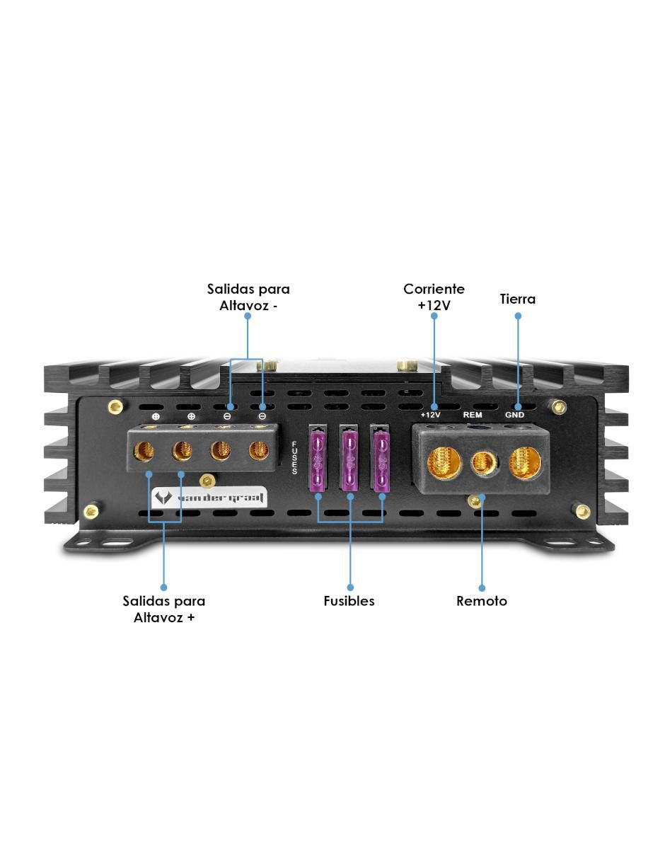 Amplificador p/auto Sparta de 9 V 6
