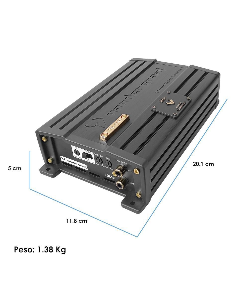 Amplificador para auto Ibiza de 16 V 4