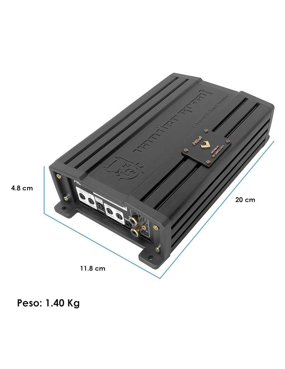 Amplificador para auto Pitbull de 16 V 4