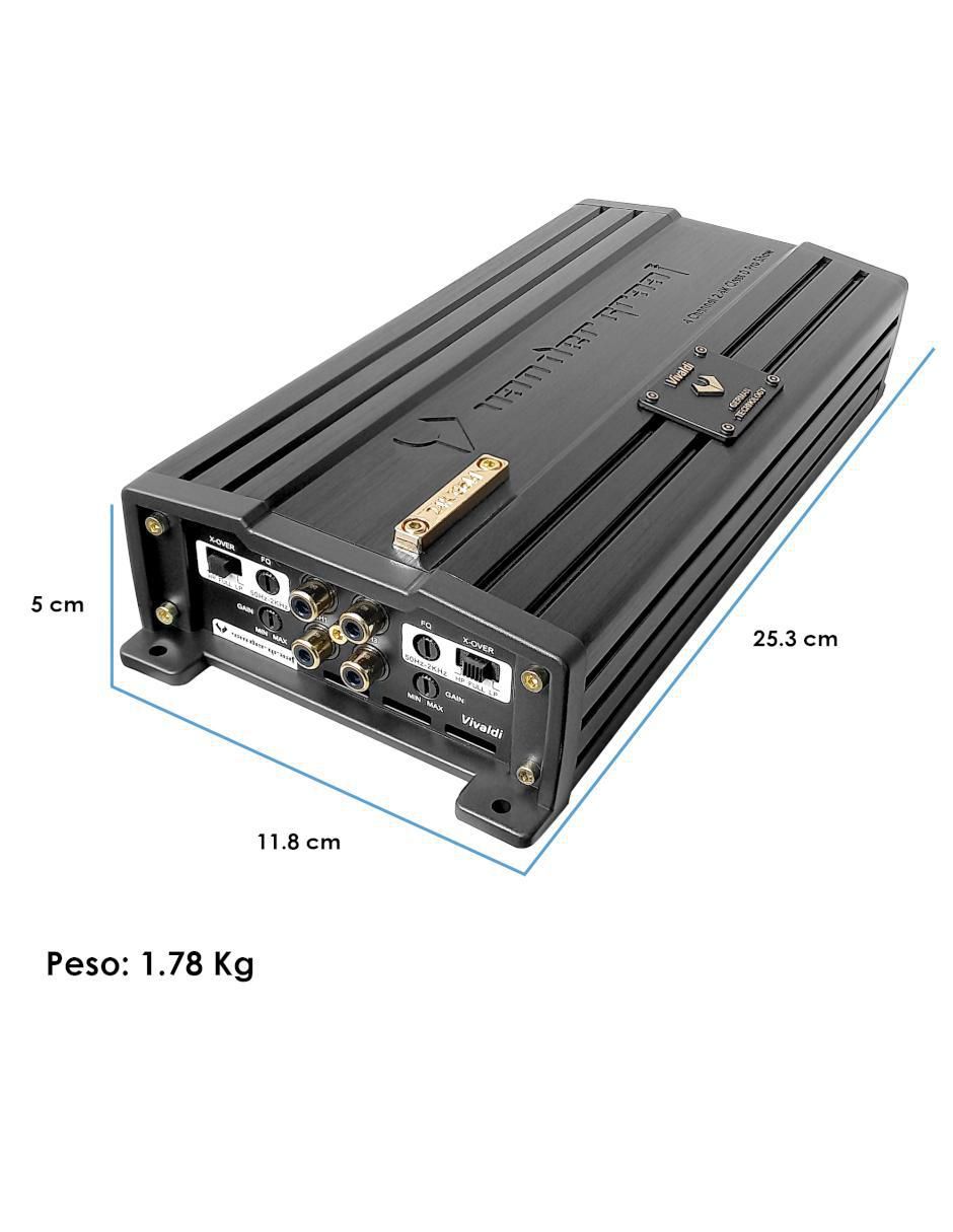 Amplificador para auto Vivaldi de 16 V 4