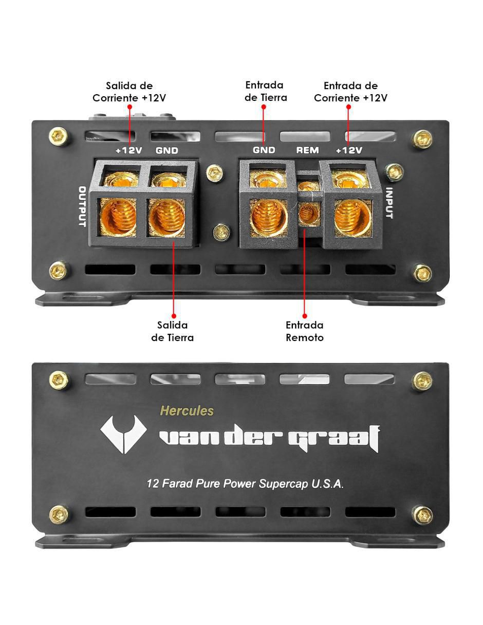Amplificador para auto Hercules de 12 V 2