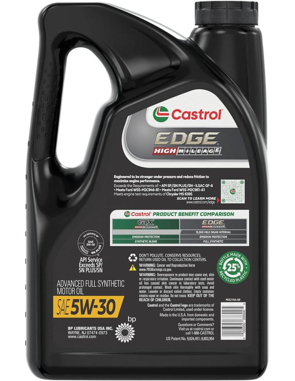 Aceite sintético para automóvil 5W-30 5 litros 2