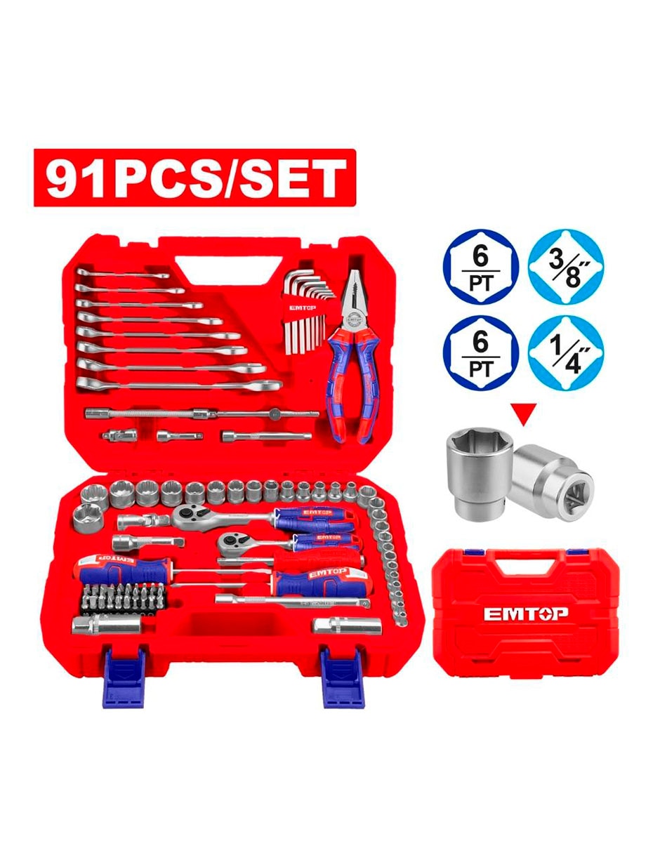 Kit caja de herramientas 2 compartimentos 2