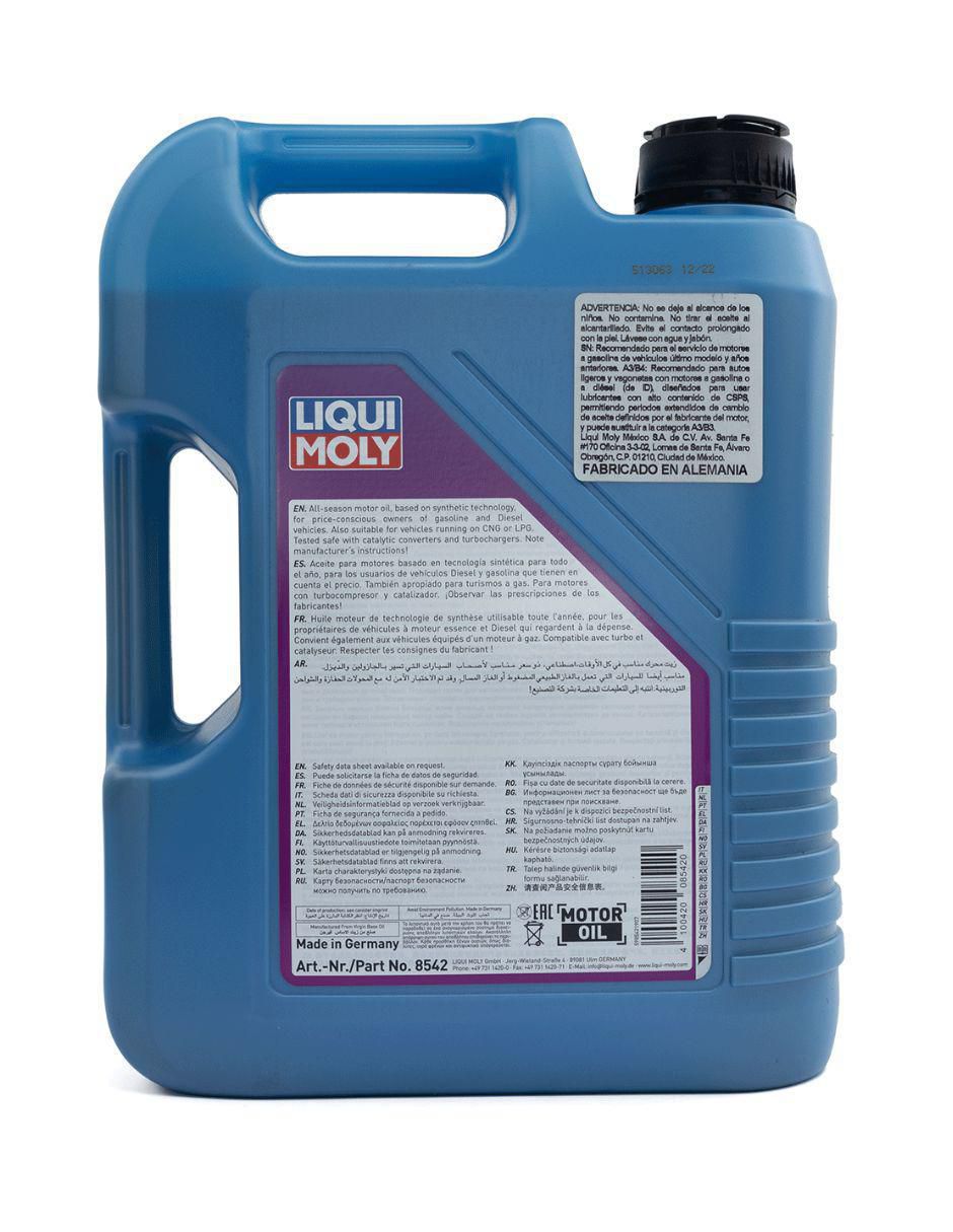 Aceite sintético para automóvil 5W-30 5 litros 2