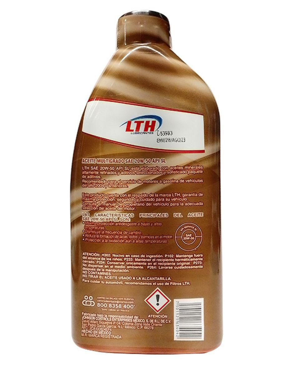 Aceite multigrado para automóvil 20W-50 946 ml 2