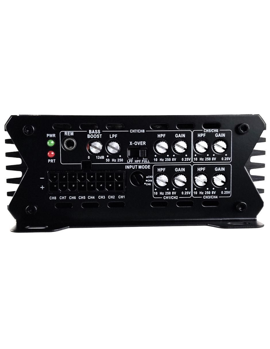 Amplificador para auto Lightning150.8 de 9-16 VDC 7