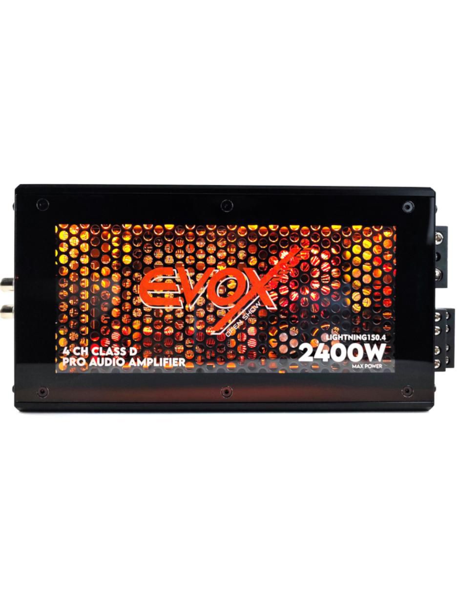 Amplificador para auto Lighning150.4 de 9-16 vdc 3