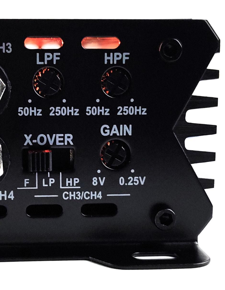 Amplificador para auto Lighning150.4 de 9-16 vdc 9