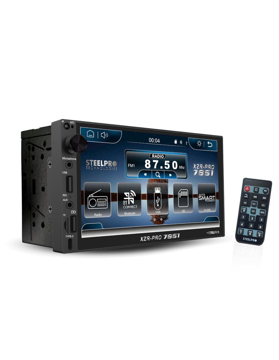 Autoestéreo doble din Subwoofer XZR-PRO 7851