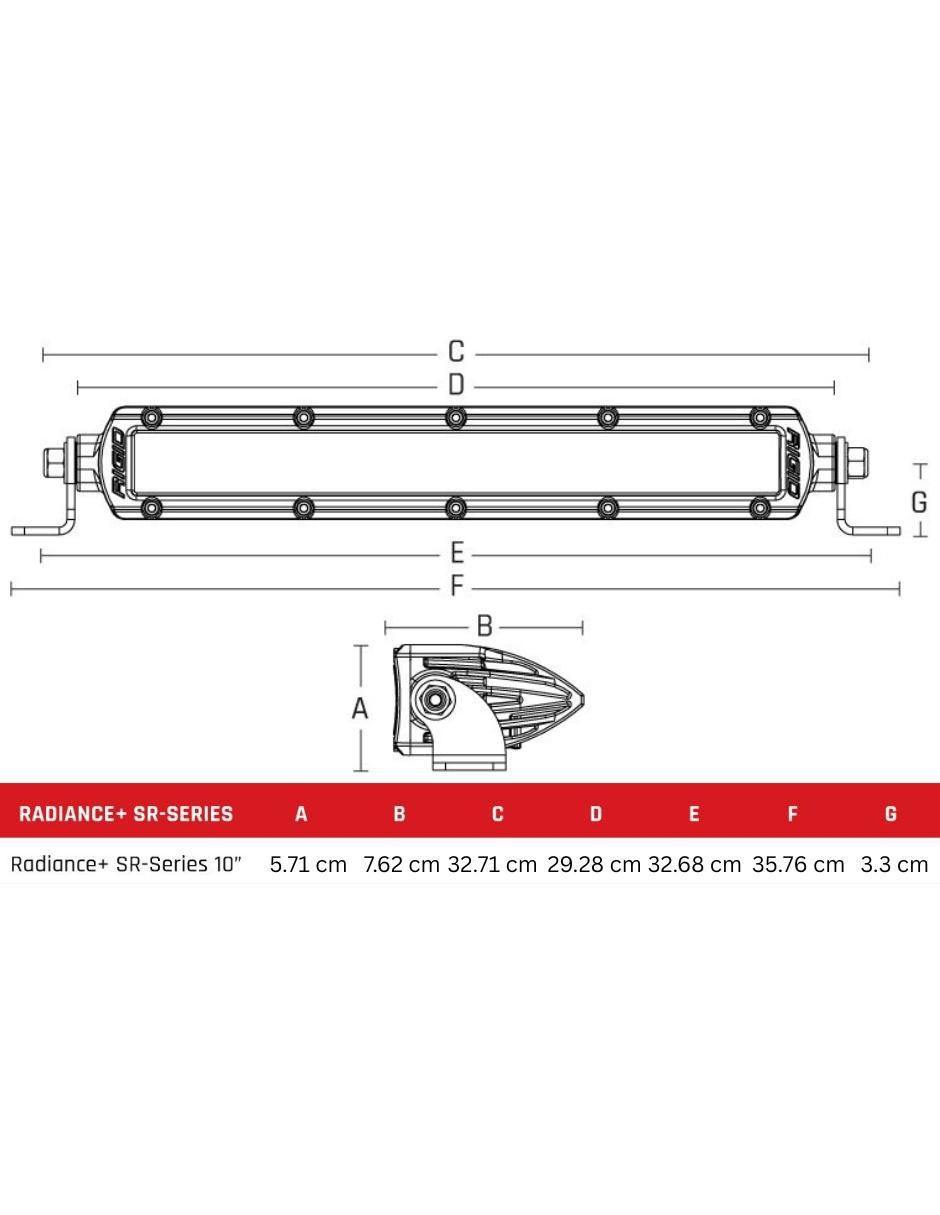 Barra de luz LED 8