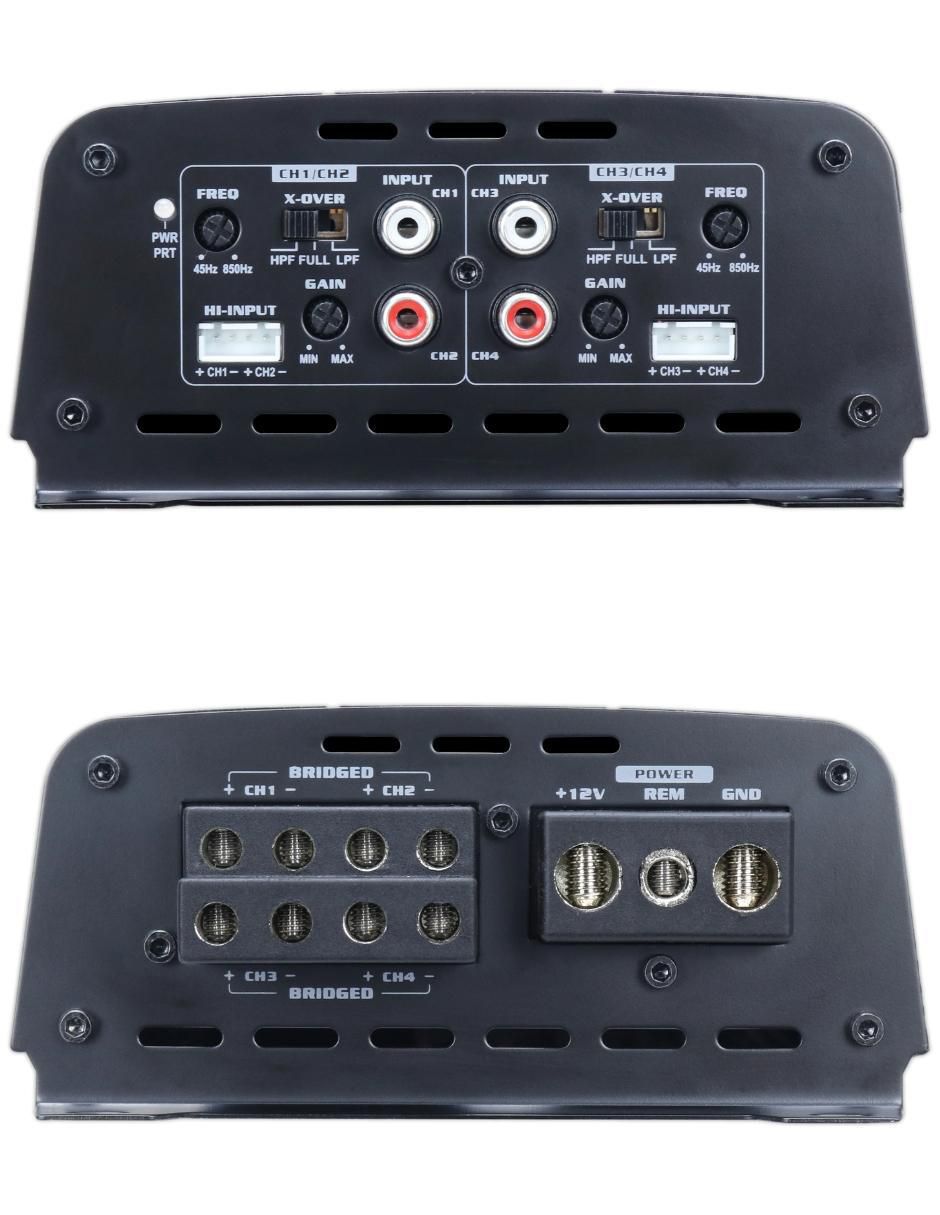 Amplificador p/auto Apmox-280.4 de 9-16 VDC 4