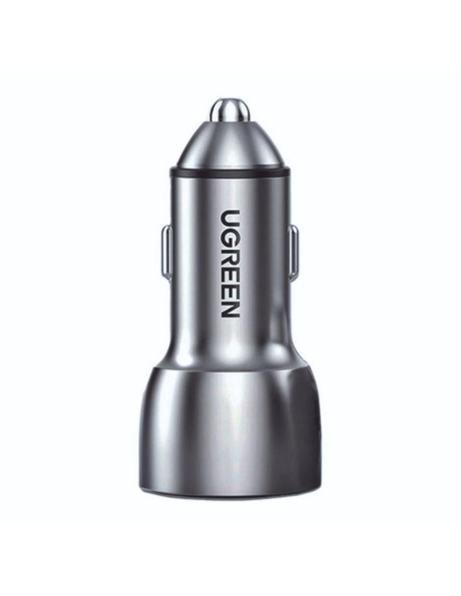 Cargador auto de 52.5 W USB tipo A + USB tipo C 60980 52.5W Dual PD 3.0 QC 3.0 Aluminio 3