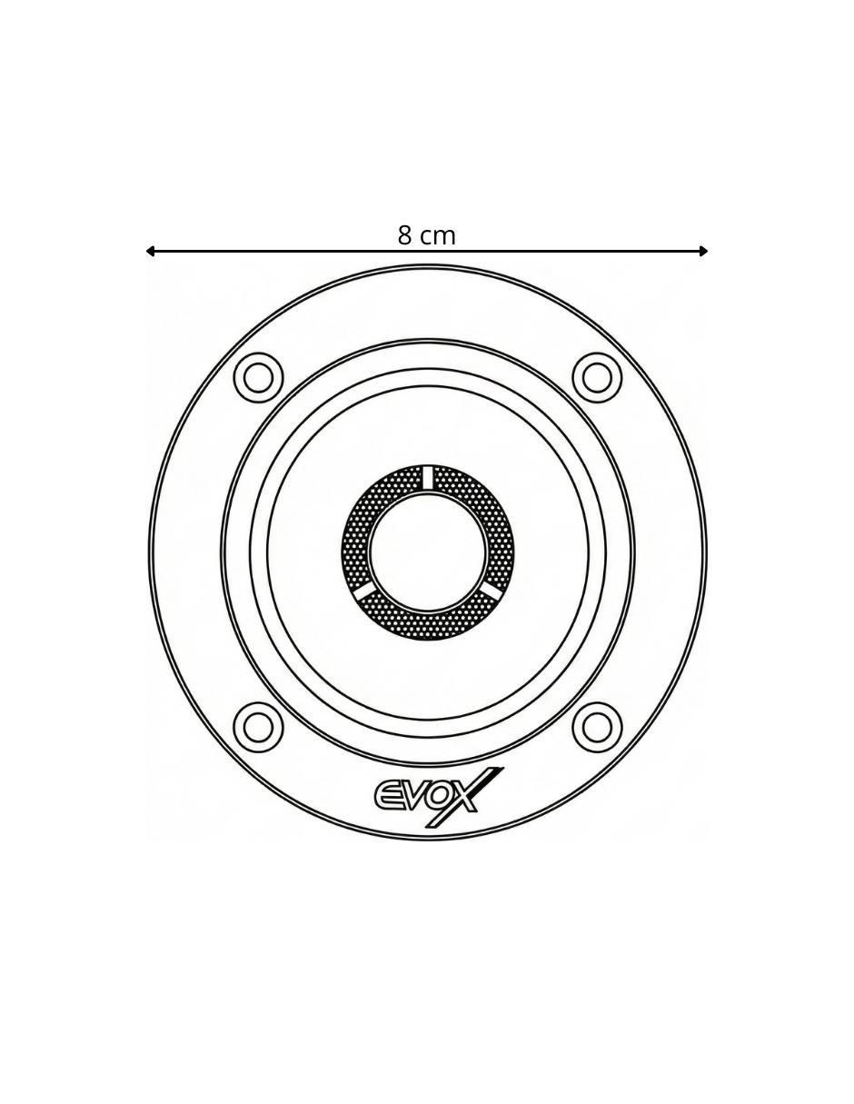 Tweeter EVX350NEO 8