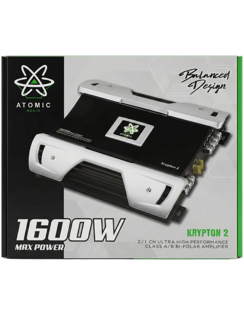 Amplificador para auto KRYPTON 2 de 8 v 6