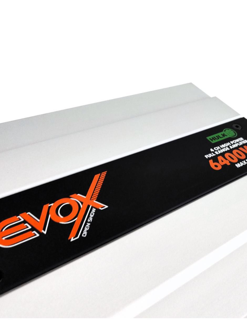 Amplificador para auto Hulk de 9-16 VDC 10